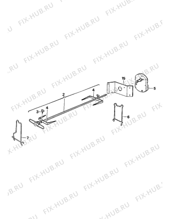 Взрыв-схема плиты (духовки) Electrolux CO1065B1 - Схема узла Accessories